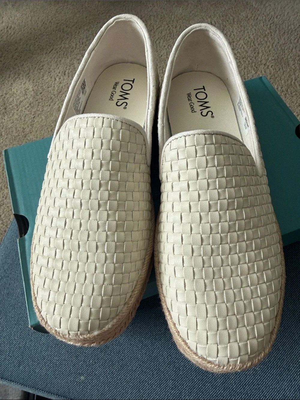 Tom’s Carolina woven slip on